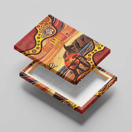 Northern Territory Uluru Canvas Wall Art Ayers Rock Kangaroo Aboriginal Art
