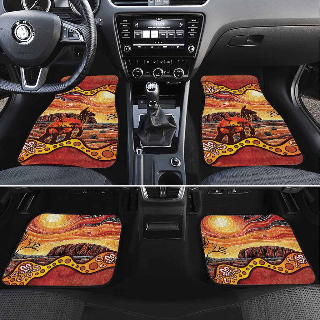 Northern Territory Uluru Car Mats Ayers Rock Kangaroo Aboriginal Art