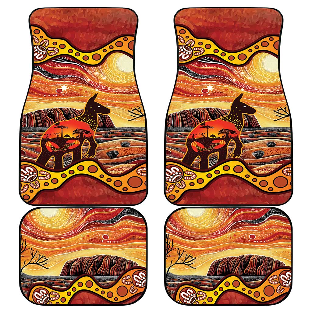 Northern Territory Uluru Car Mats Ayers Rock Kangaroo Aboriginal Art