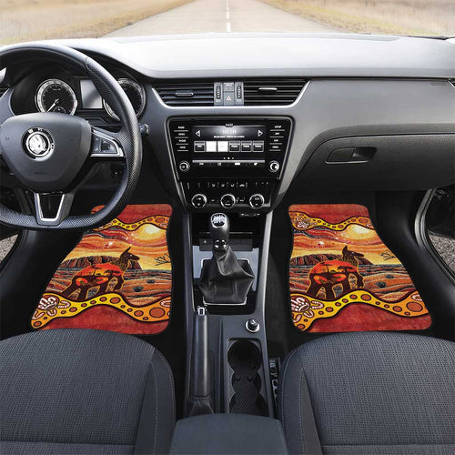 Northern Territory Uluru Car Mats Ayers Rock Kangaroo Aboriginal Art