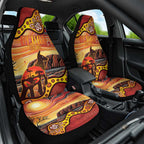 Northern Territory Uluru Car Seat Cover Ayers Rock Kangaroo Aboriginal Art