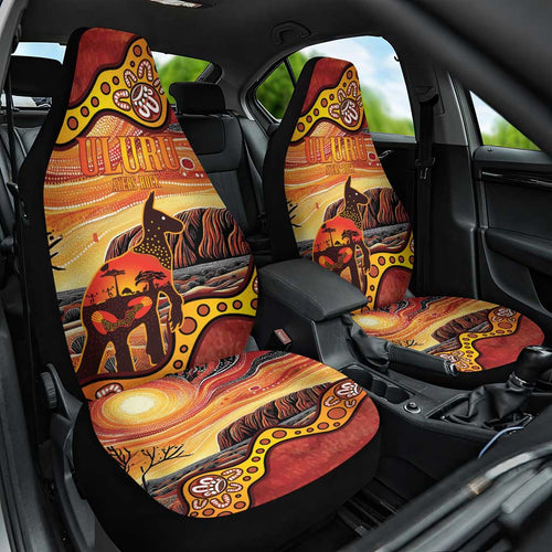 Northern Territory Uluru Car Seat Cover Ayers Rock Kangaroo Aboriginal Art