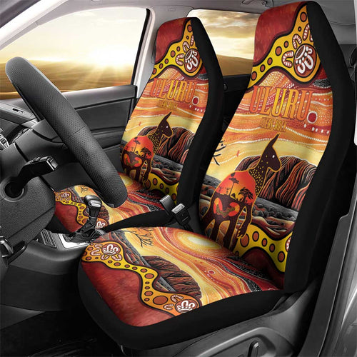 Northern Territory Uluru Car Seat Cover Ayers Rock Kangaroo Aboriginal Art