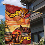 Northern Territory Uluru Garden Flag Ayers Rock Kangaroo Aboriginal Art