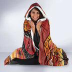 Northern Territory Uluru Hooded Blanket Ayers Rock Kangaroo Aboriginal Art