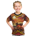 Northern Territory Uluru Kid T Shirt Ayers Rock Kangaroo Aboriginal Art