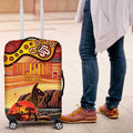 Northern Territory Uluru Luggage Cover Ayers Rock Kangaroo Aboriginal Art