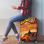 Northern Territory Uluru Luggage Cover Ayers Rock Kangaroo Aboriginal Art