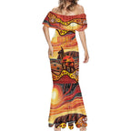 Northern Territory Uluru Mermaid Dress Ayers Rock Kangaroo Aboriginal Art