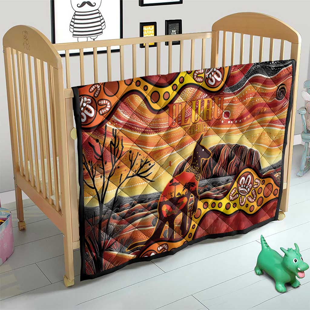 Northern Territory Uluru Quilt Ayers Rock Kangaroo Aboriginal Art