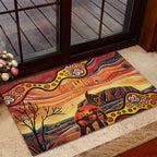 Northern Territory Uluru Rubber Doormat Ayers Rock Kangaroo Aboriginal Art