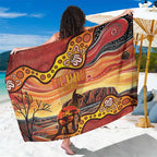 Northern Territory Uluru Sarong Ayers Rock Kangaroo Aboriginal Art