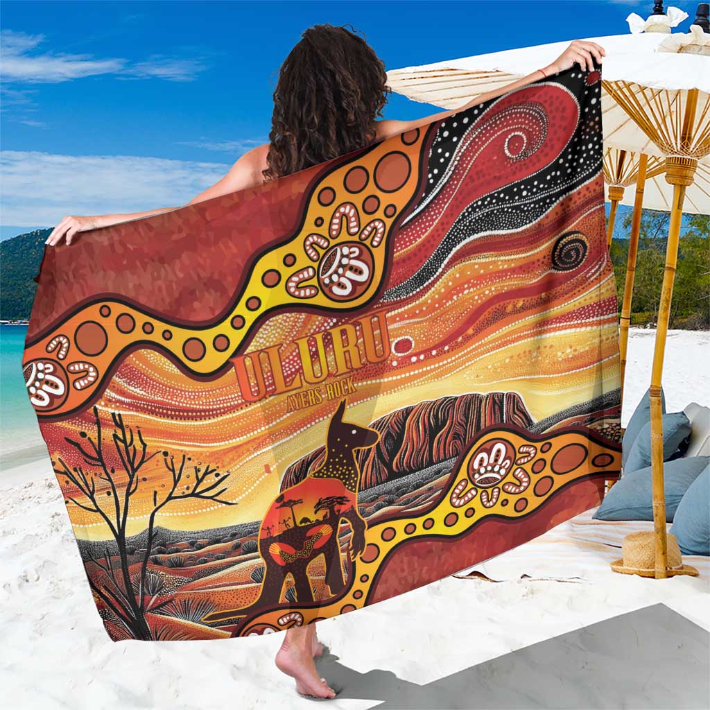 Northern Territory Uluru Sarong Ayers Rock Kangaroo Aboriginal Art