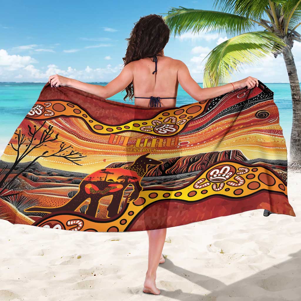 Northern Territory Uluru Sarong Ayers Rock Kangaroo Aboriginal Art