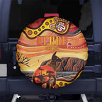 Northern Territory Uluru Spare Tire Cover Ayers Rock Kangaroo Aboriginal Art