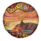 Northern Territory Uluru Spare Tire Cover Ayers Rock Kangaroo Aboriginal Art