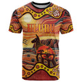 Northern Territory Uluru T Shirt Ayers Rock Kangaroo Aboriginal Art