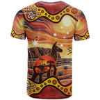 Northern Territory Uluru T Shirt Ayers Rock Kangaroo Aboriginal Art
