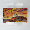 Northern Territory Uluru Tablecloth Ayers Rock Kangaroo Aboriginal Art