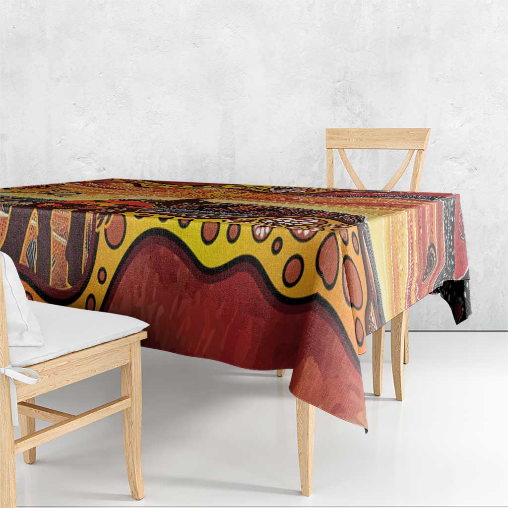 Northern Territory Uluru Tablecloth Ayers Rock Kangaroo Aboriginal Art