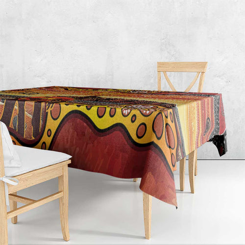 Northern Territory Uluru Tablecloth Ayers Rock Kangaroo Aboriginal Art