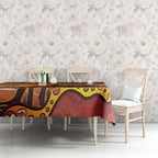 Northern Territory Uluru Tablecloth Ayers Rock Kangaroo Aboriginal Art
