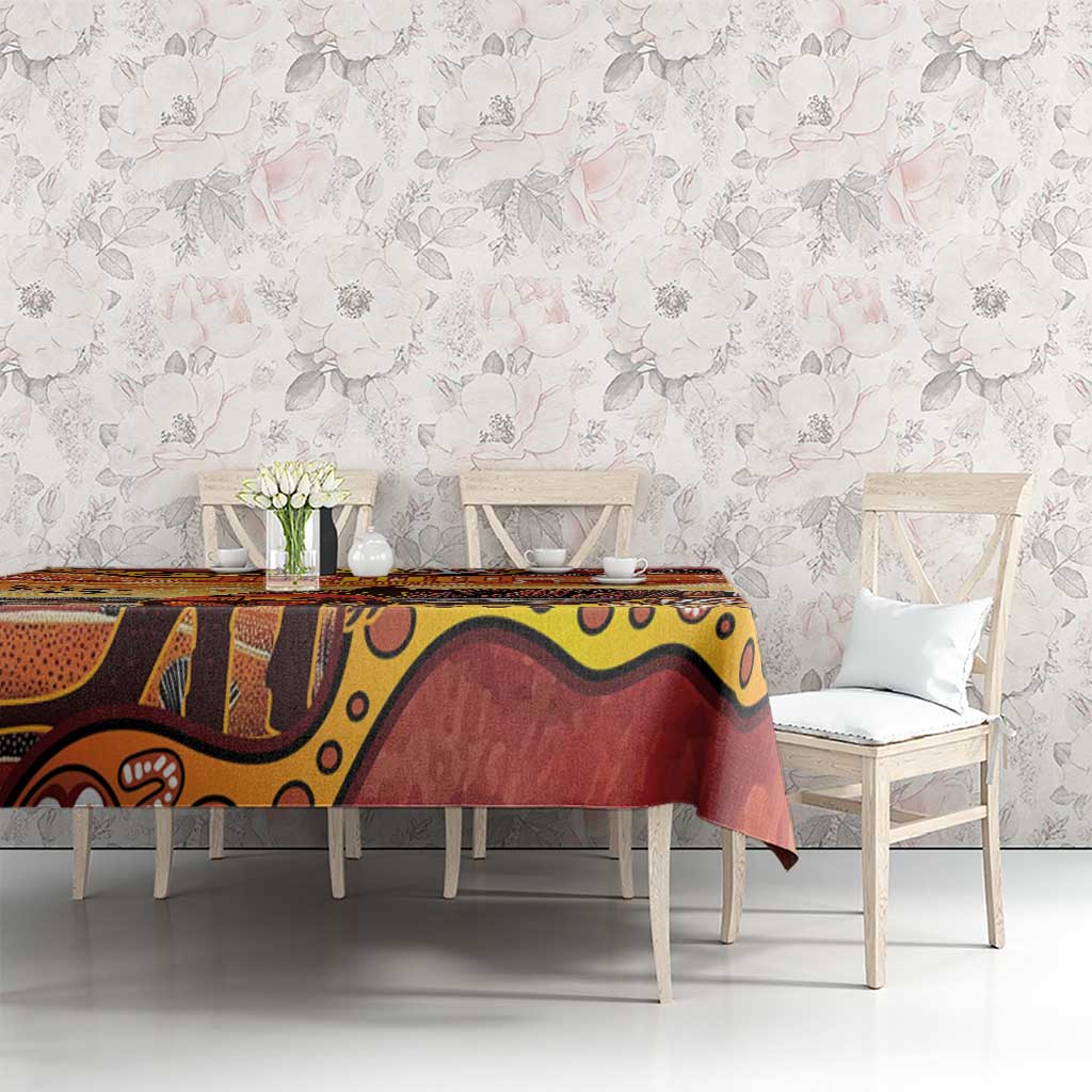 Northern Territory Uluru Tablecloth Ayers Rock Kangaroo Aboriginal Art