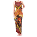 Northern Territory Uluru Tank Maxi Dress Ayers Rock Kangaroo Aboriginal Art