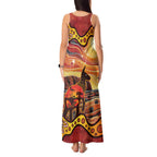 Northern Territory Uluru Tank Maxi Dress Ayers Rock Kangaroo Aboriginal Art