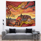Northern Territory Uluru Tapestry Ayers Rock Kangaroo Aboriginal Art