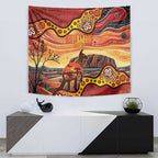 Northern Territory Uluru Tapestry Ayers Rock Kangaroo Aboriginal Art