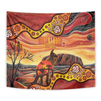 Northern Territory Uluru Tapestry Ayers Rock Kangaroo Aboriginal Art