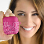 Australia Indigenous Pink Month AirPods Case Breast Cancer Aboriginal Dragonflies Ribbon - Aussie Hoodie