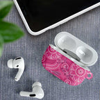 Australia Indigenous Pink Month AirPods Case Breast Cancer Aboriginal Dragonflies Ribbon - Aussie Hoodie