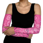 Australia Indigenous Pink Month Arm Sleeves Breast Cancer Aboriginal Dragonflies Ribbon - Aussie Hoodie