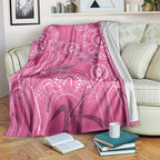Australia Indigenous Pink Month Blanket Breast Cancer Aboriginal Dragonflies Ribbon - Aussie Hoodie