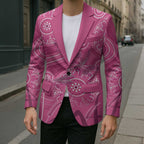 Australia Indigenous Pink Month Blazer Breast Cancer Aboriginal Dragonflies Ribbon - Aussie Hoodie
