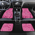 Australia Indigenous Pink Month Car Mats Breast Cancer Aboriginal Dragonflies Ribbon - Aussie Hoodie