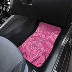 Australia Indigenous Pink Month Car Mats Breast Cancer Aboriginal Dragonflies Ribbon - Aussie Hoodie