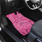 Australia Indigenous Pink Month Car Mats Breast Cancer Aboriginal Dragonflies Ribbon - Aussie Hoodie
