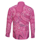 Australia Indigenous Pink Month Family Matching Tank Maxi Dress and Hawaiian Shirt Breast Cancer Aboriginal Dragonflies Ribbon - Aussie Hoodie