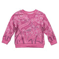 Australia Indigenous Pink Month Kid Ugly Christmas Sweater Breast Cancer Aboriginal Dragonflies Ribbon - Aussie Hoodie
