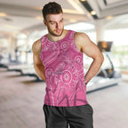 Australia Indigenous Pink Month Men Tank Top Breast Cancer Aboriginal Dragonflies Ribbon - Aussie Hoodie
