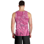 Australia Indigenous Pink Month Men Tank Top Breast Cancer Aboriginal Dragonflies Ribbon - Aussie Hoodie