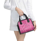 Australia Indigenous Pink Month Shoulder Handbag Breast Cancer Aboriginal Dragonflies Ribbon - Aussie Hoodie