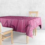 Australia Indigenous Pink Month Tablecloth Breast Cancer Aboriginal Dragonflies Ribbon - Aussie Hoodie