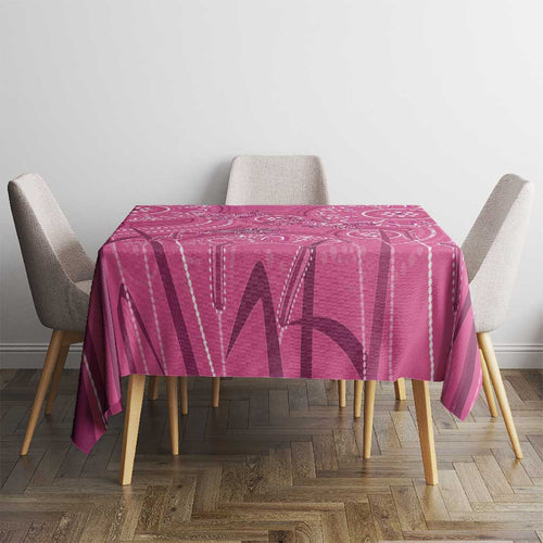 Australia Indigenous Pink Month Tablecloth Breast Cancer Aboriginal Dragonflies Ribbon - Aussie Hoodie