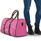 Australia Indigenous Pink Month Travel Bag Breast Cancer Aboriginal Dragonflies Ribbon - Aussie Hoodie