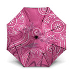 Australia Indigenous Pink Month Umbrella Breast Cancer Aboriginal Dragonflies Ribbon - Aussie Hoodie