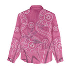 Australia Indigenous Pink Month Women Casual Shirt Breast Cancer Aboriginal Dragonflies Ribbon - Aussie Hoodie